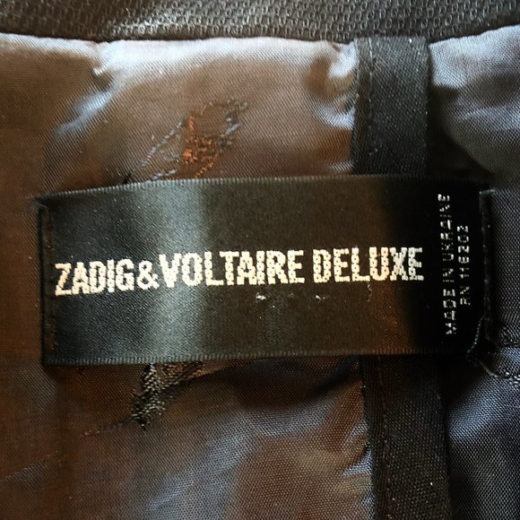 Zadig & Voltaire Deluxe Black Cropped Blazer - Picture 3 of 5
